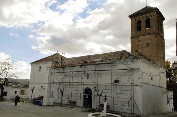 Trabajos de mejora en la Iglesia de San Esteban.