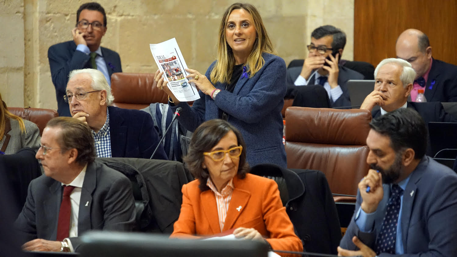 Aguilar afea "la política carente de valores" de los populares, que ven la Alhambra como un "chiringuito socialista"