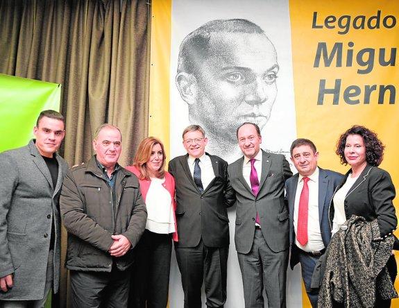 Autoridades, familiares, etc., en el acto de ayer en Madrid.