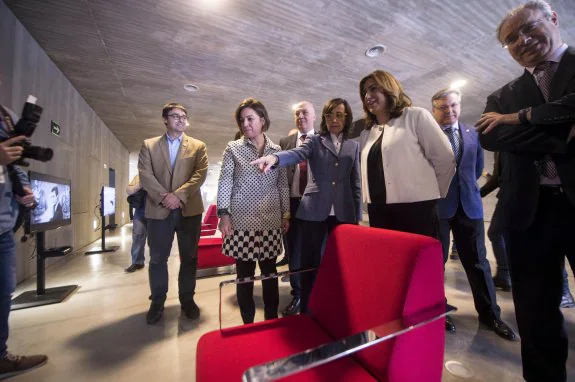 Susana Díaz, ayer en la inauguración del Centro de Creación Contemporánea de Andalucía.