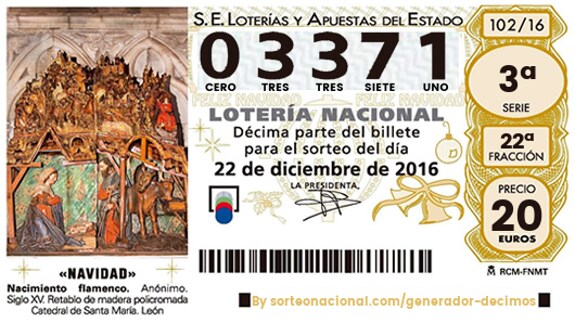Lotería de Navidad: 03371, quinto premio, cae en Granada, El Ejido, Andújar, Sevilla, Barcelona, A Coruña y Madrid