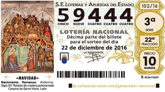 Lotería de Navidad: 59444, un Cuarto Premio cae en Asturias, Santander, Sevilla, Mallorca, Murcia, Málaga...