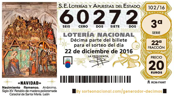 Lotería de Navidad: quinto premio, 60272, ha caído en Almuñécar, Almería, Valencia, Alicante, Albacete....