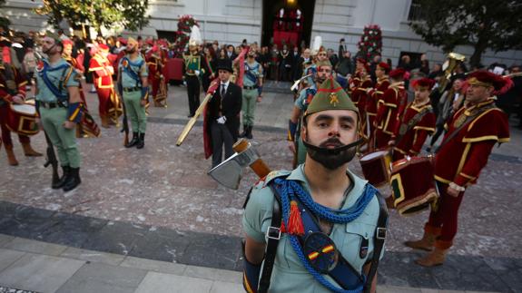 Un instante del desfile realizado en la mañana de hoy, con motivo del Día de la Toma.