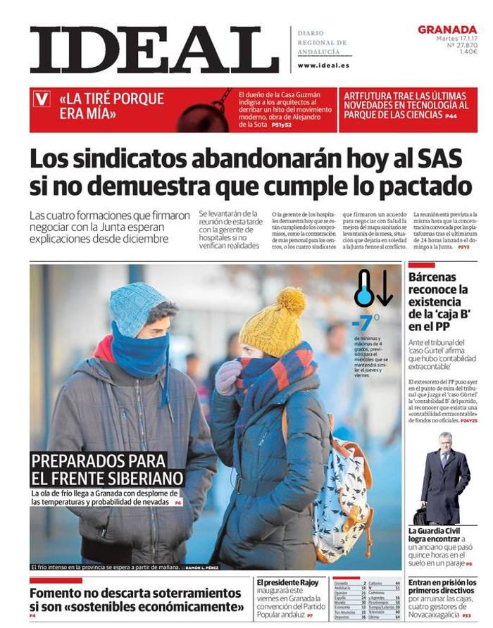 Hoy, 17 de enero, en la edición impresa de IDEAL