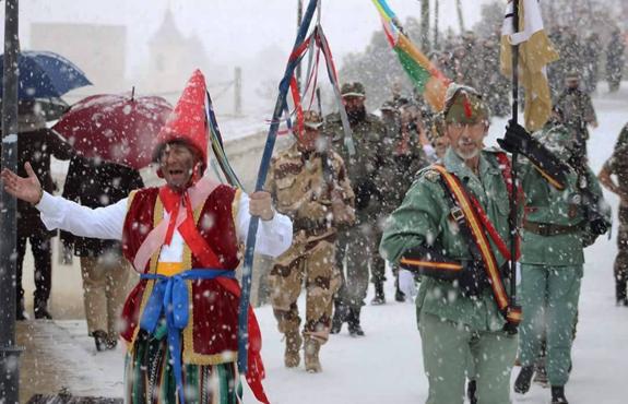 Procesión de San Antón ayer en Orce.