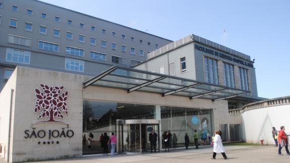 Hospital de São João de Oporto, donde fue atendida.