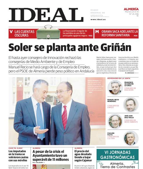 Soler se planta ante Griñán