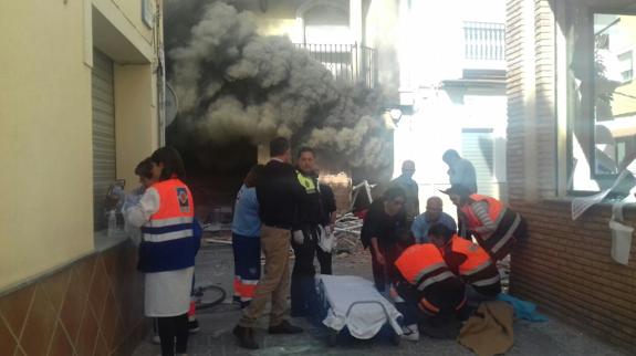Varios heridos tras una explosión en una carnicería de Dúrcal