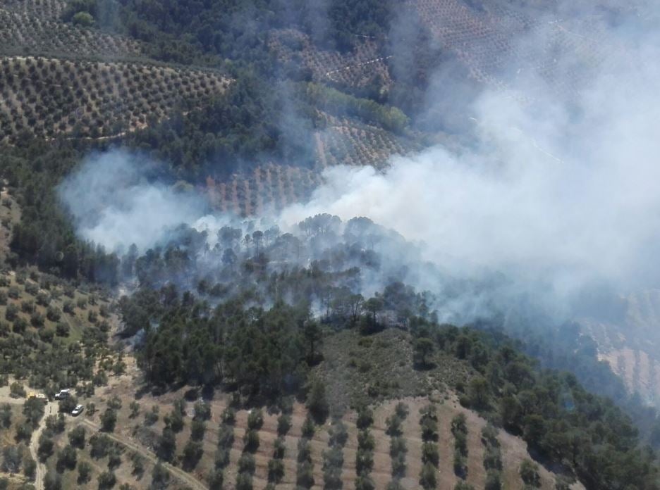 Infoca da por controlado el incendio forestal, cuyo foco original se ha declarado en Benatae
