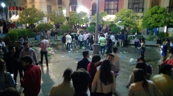 Botellón en San Ildefonso