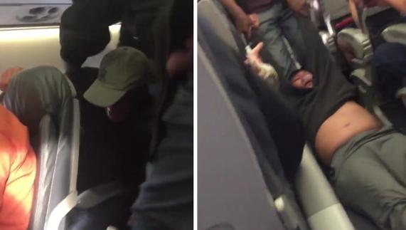 Expulsan por la fuerza a un viajero de un avión porque «había 'overbooking'»