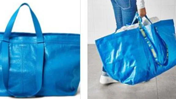 El nuevo bolso de Balenciaga revoluciona las redes por su parecido a la bolsa de Ikea