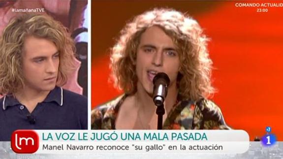 Xavi Martínez abandona a Manel Navarro, que sale a la calle "con capcucha"