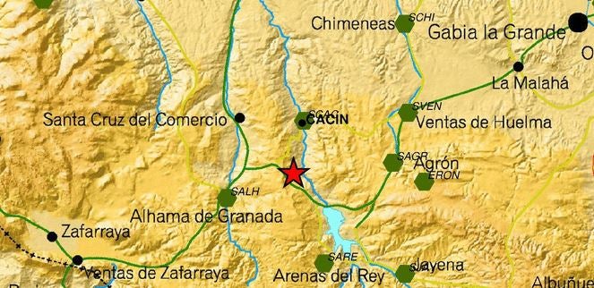 Un terremoto de 3,6 grados se deja sentir en la comarca de Alhama de Granada