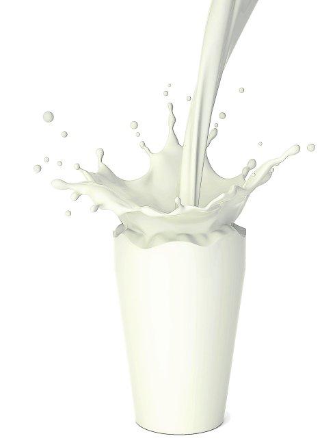 Una caída de la leche