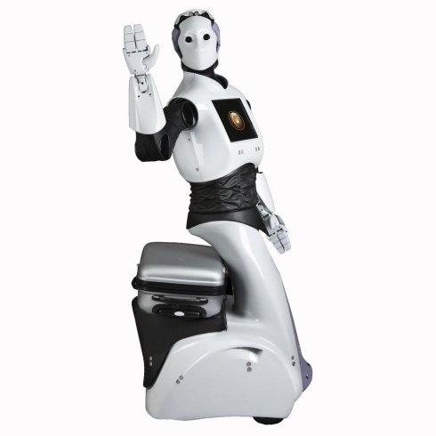 REEM. El autómata puede desplazarse a una velocidad de 3,5 km/hora. Tiene batería para ocho horas de trabajo.