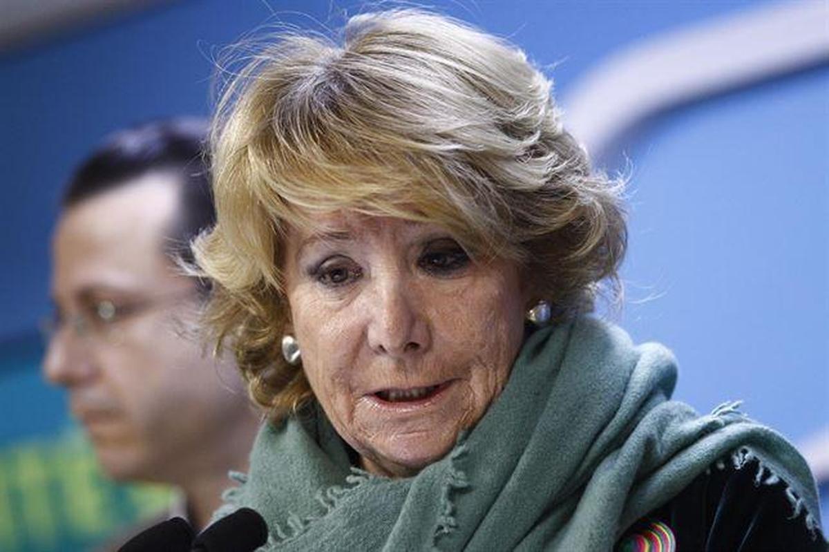 Esperanza Aguirre se pone a disposición de Rajoy para la Alcaldía de Madrid