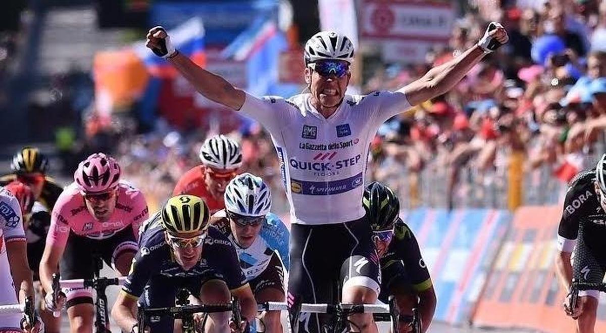 Jungels se estrena con un triunfo en el sprint final de Vergamo y Dumoulin cede seis segundos