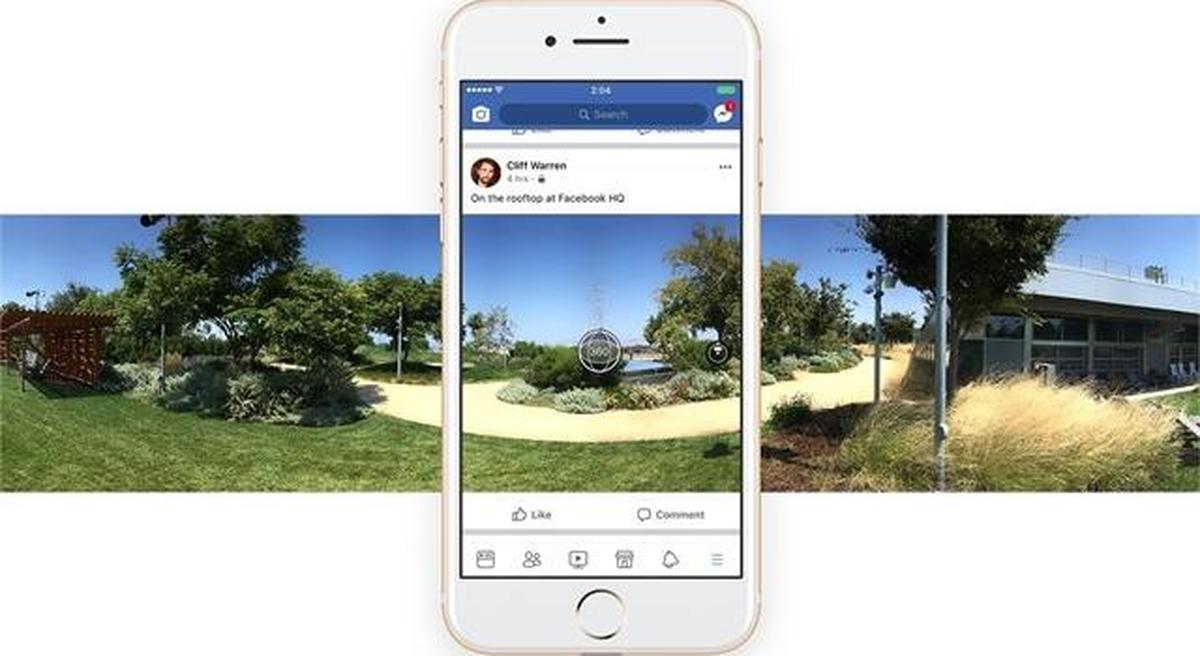 La cámara de Facebook permite hacer fotografías en 360º directamente desde la aplicación móvil