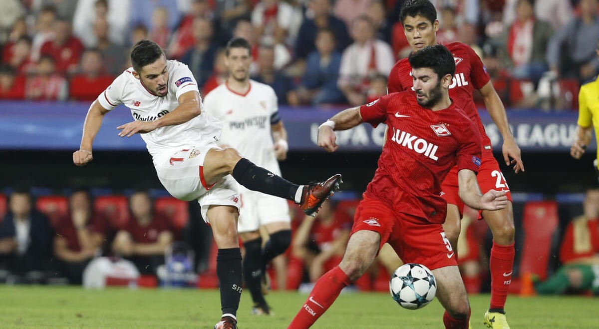 El Sevilla endereza el rumbo en la Champions