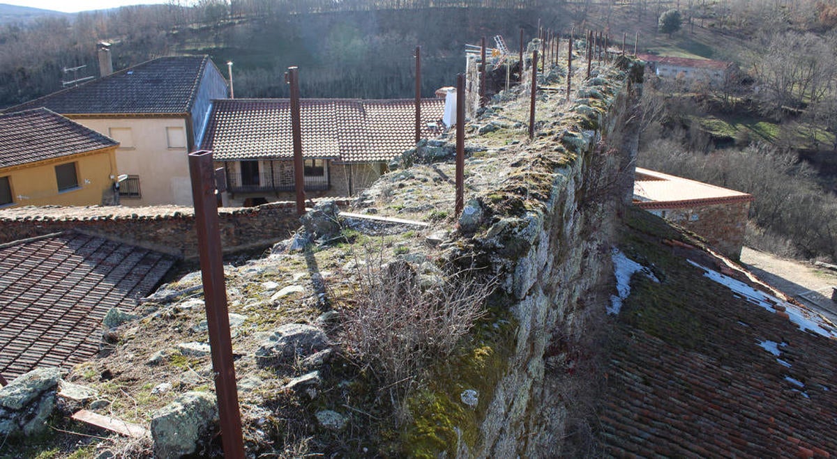 Monle&oacute;n busca ayudas para frenar el grave deterioro de su muralla medieval