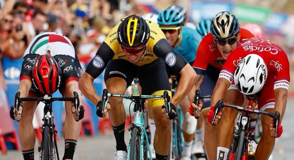 Bouhanni vuelve a volar en La Vuelta, y Pinot y Kelderman, cortados