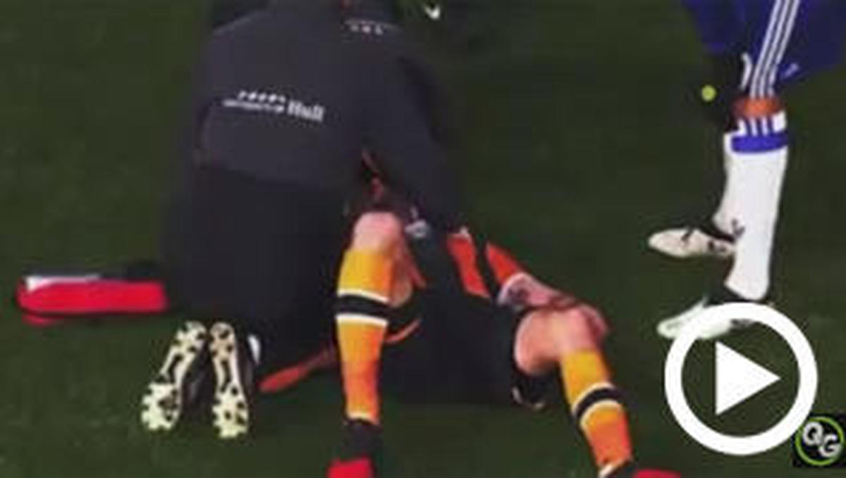 Impactante vídeo: Ryan Mason, jugador del Hull City, se fractura el cráneo en un brutal choque
