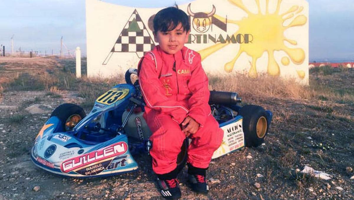 Martín Vecchio, el guijuelense de 5 años campeón de karting