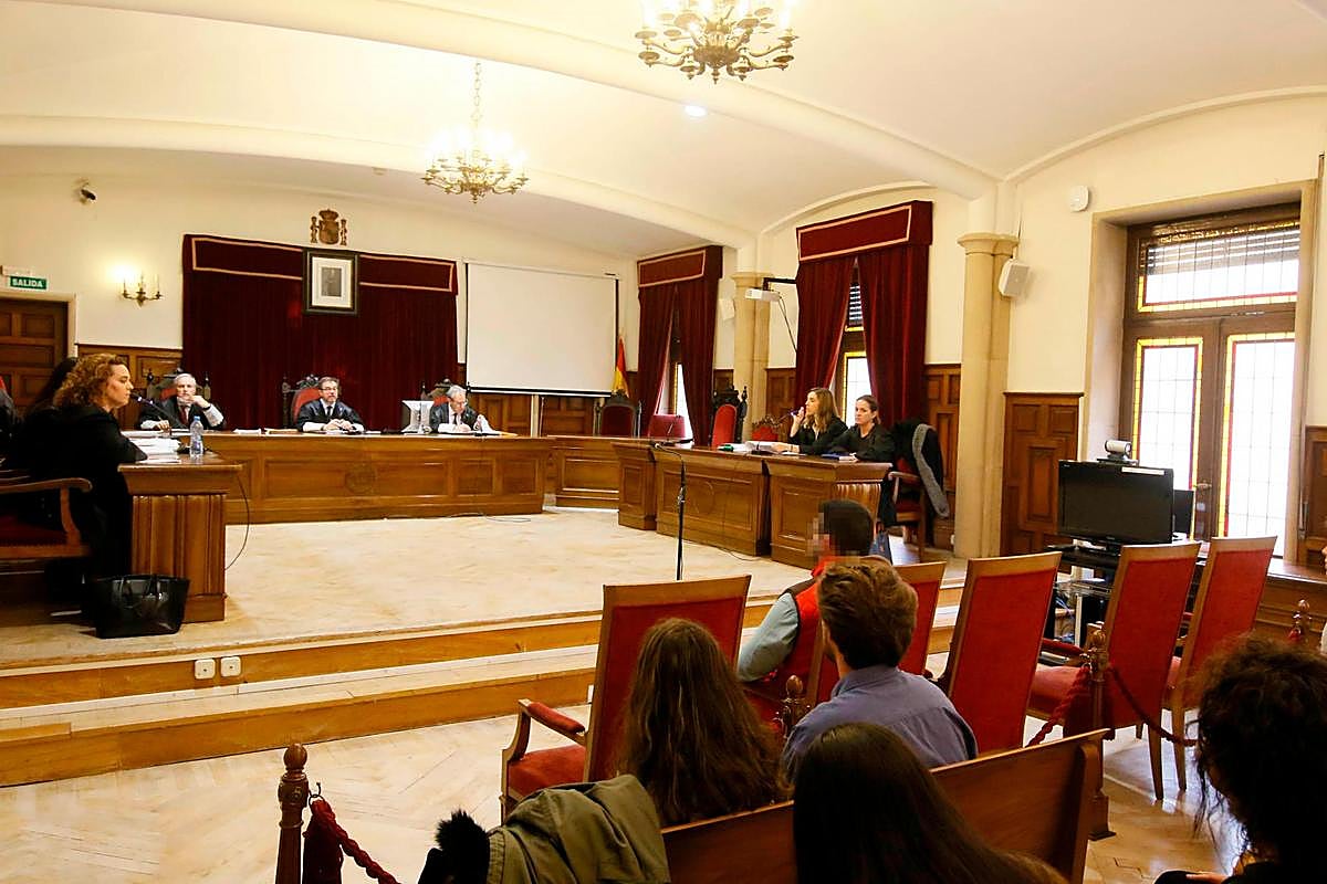 El acusado, durante el juicio.