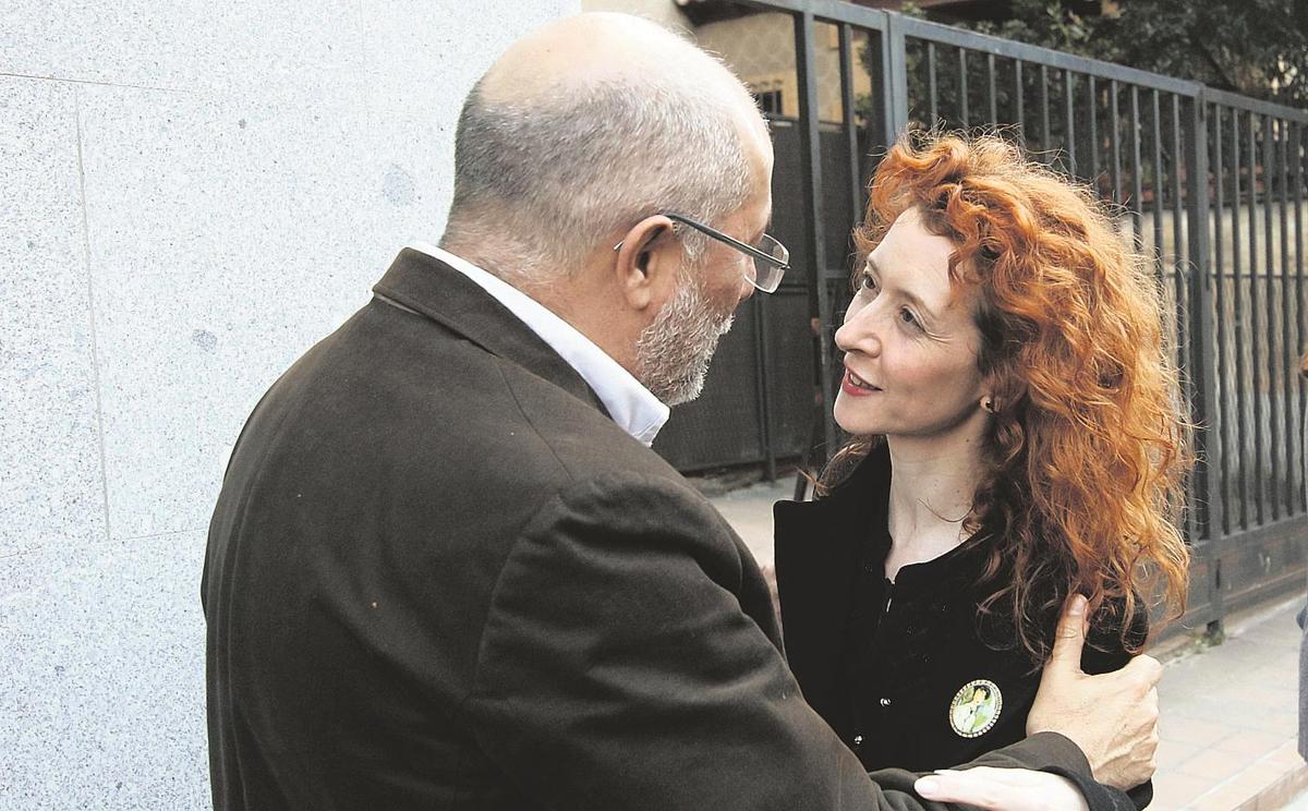 Ana Suárez con el ya candidato autonómico de Cs, Francisco Igea, en su visita a Salamanca la pasada semana.