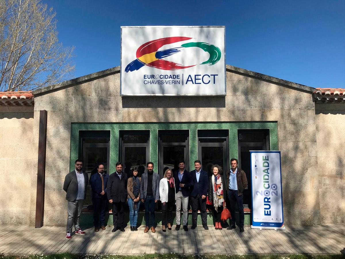 Representantes de Ciudad Rodrigo y Almeida en la visita a la “Eurociudad” Chaves-Verín.