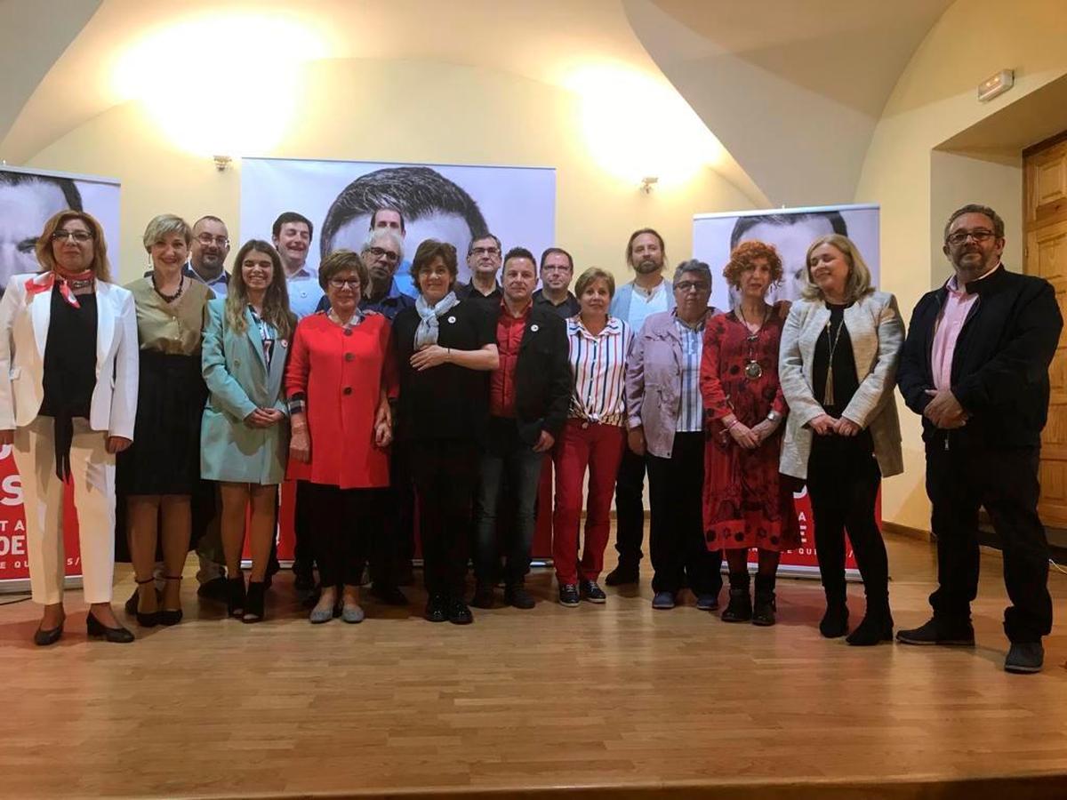 Candidatura del PSOE en Béjar.