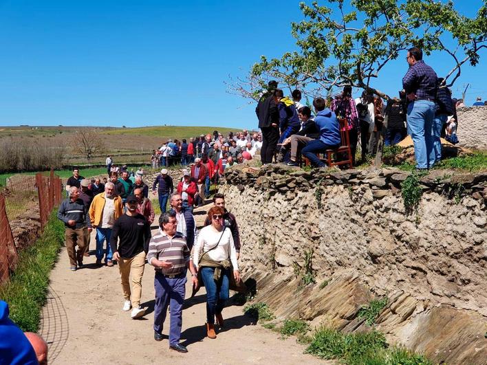 Así ha sido el primer encierro a caballo de las fiestas de Gallegos de Argañán