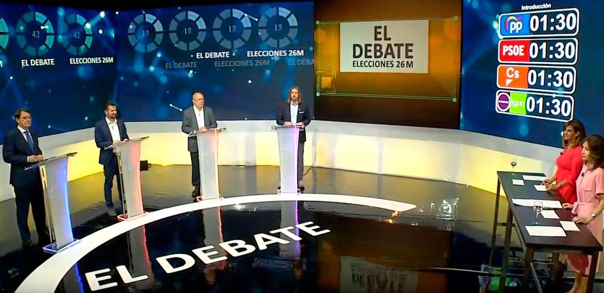 Sigue en directo el segundo debate electoral de Castilla y León