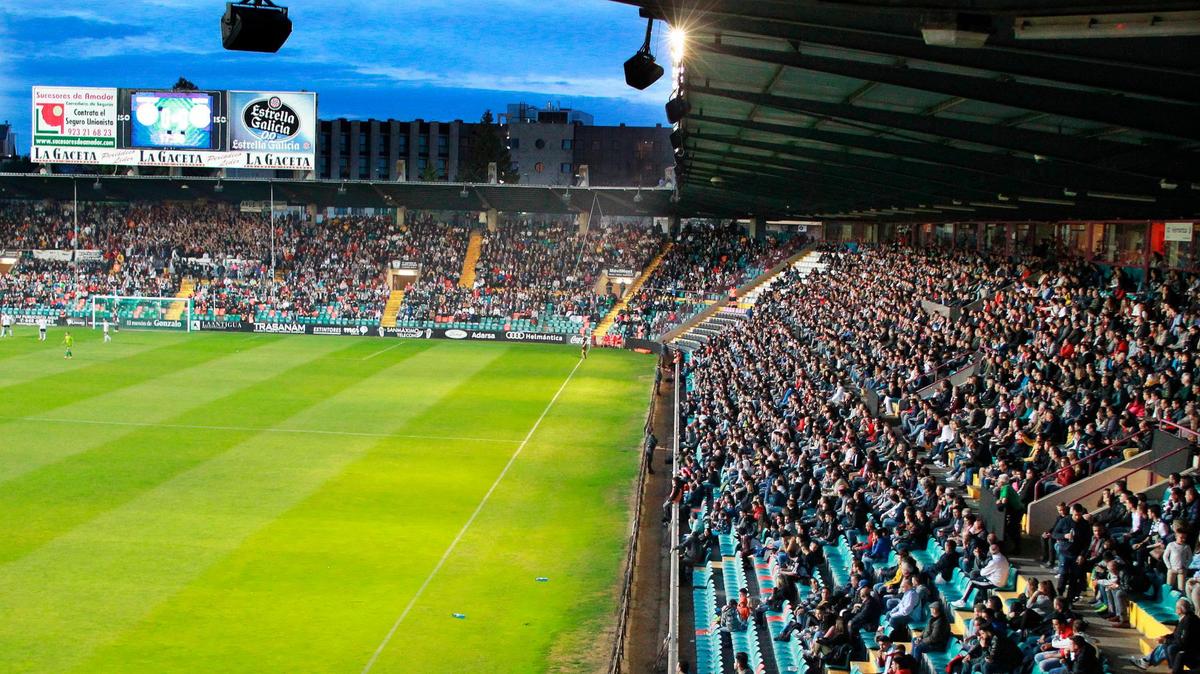 Vista del estadio Helmántico.