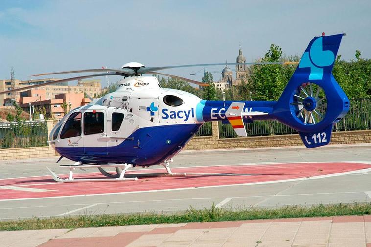 Helicóptero de Sacyl.