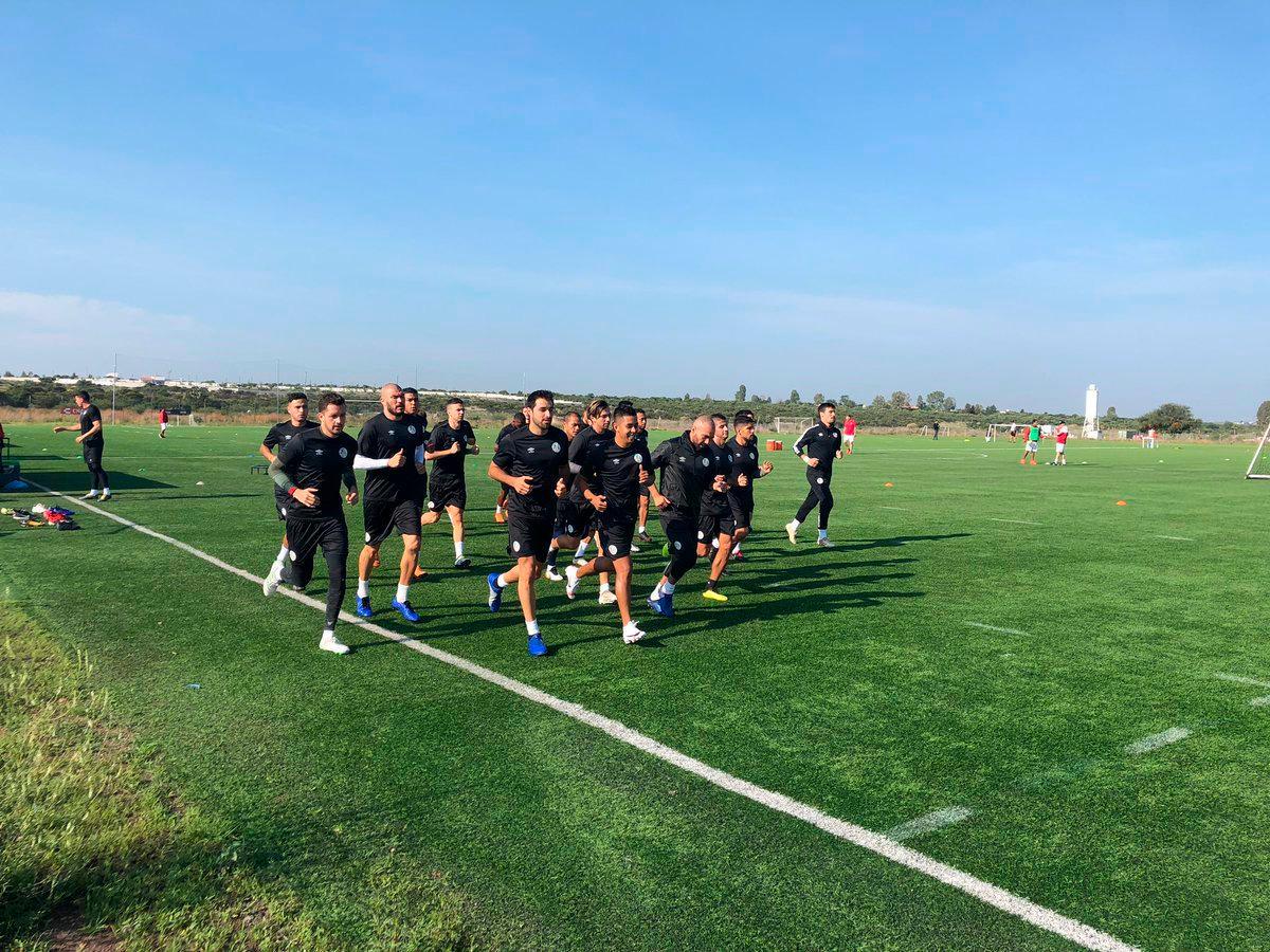 Uno de los primeros entrenamientos del Salamanca UDS por tierras mexicanas.