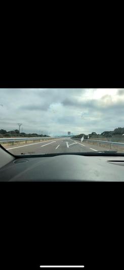 Humareda en la autovía A-62.