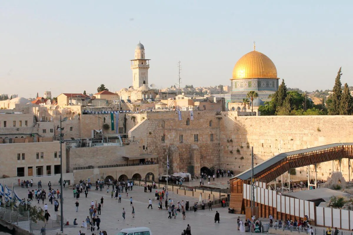 El Muro de las Lamentaciones y la explanada de las Mezquitas en Jerusalén.