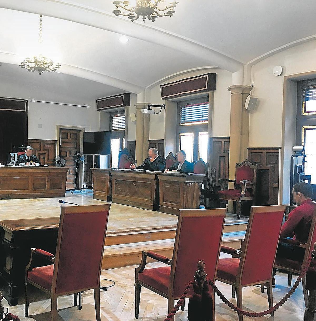 El acusado R.S.C. en la segunda sesión del juicio.