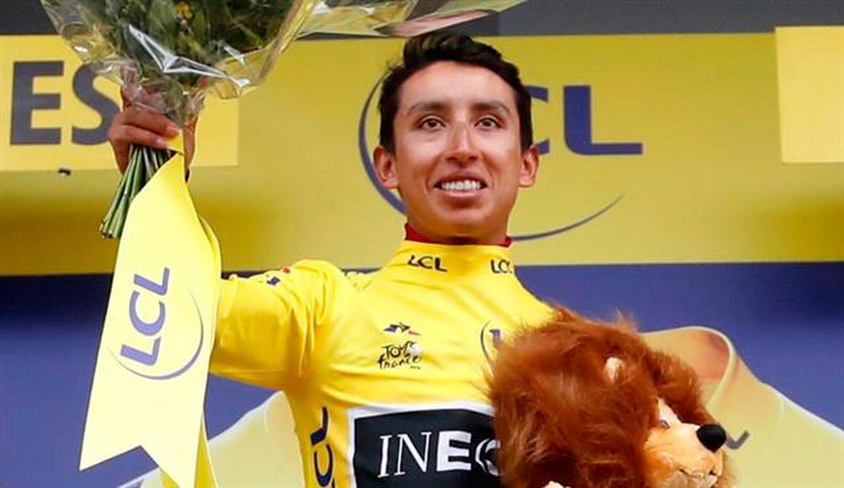 El ciclista colombiano Egan Bernal