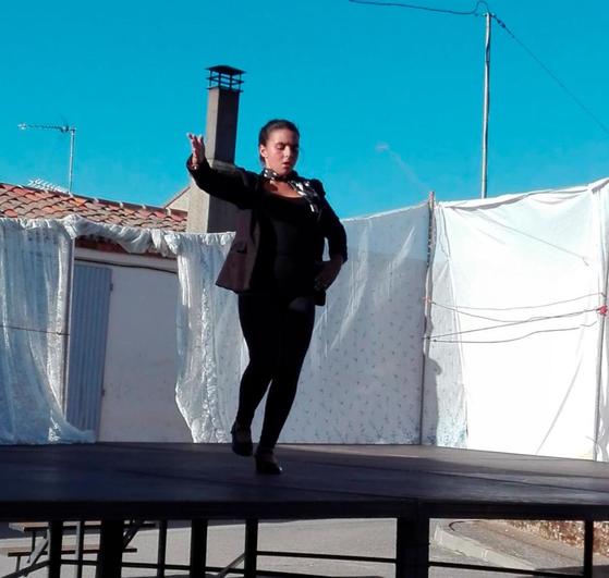 La bailaora local Arantza Pérez Pérez.