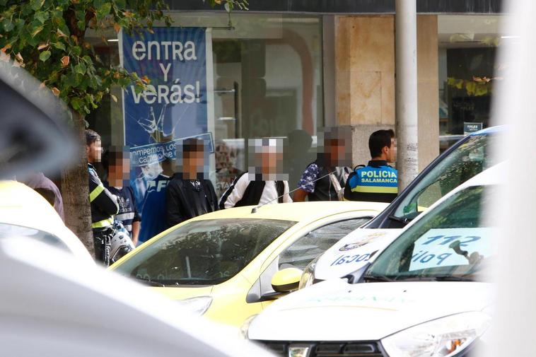 La Policía alcanzó a los agresores en el paseo de la Estación.