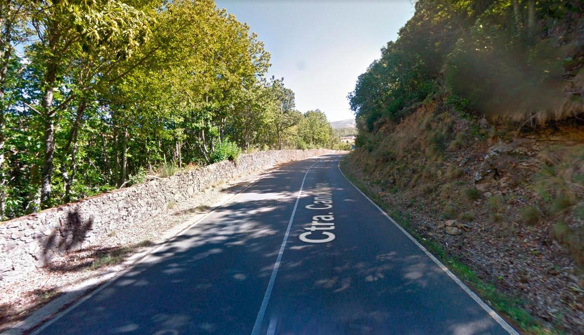 La carretera que une Béjar y Candelario.