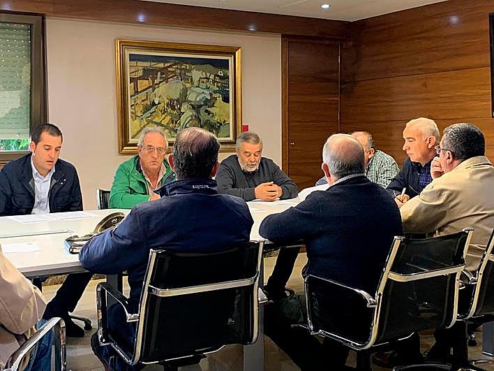 Mesa del vacuno de carne este lunes.