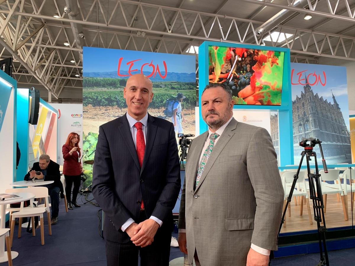 José Antonio Diez y Eduardo Morán en la presentación de Intur.