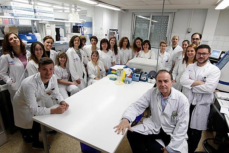 Miembros del equipo de Hematología.