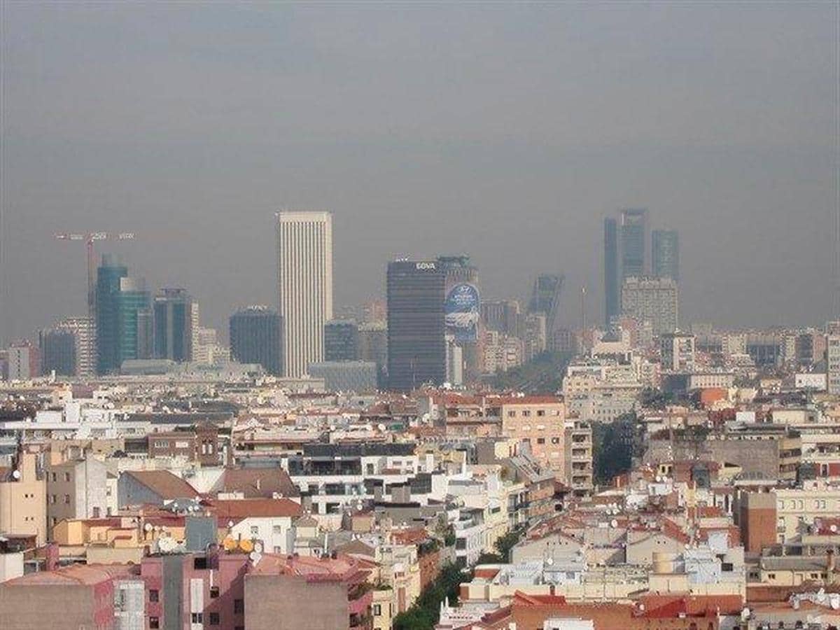 Burbuja de contaminación en Madrid.