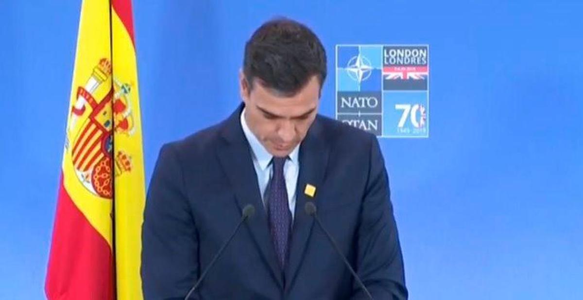 Rueda de prensa de Pedro Sánchez en la OTAN.